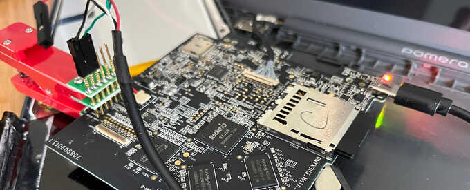 Pomera DM250 ripped apart